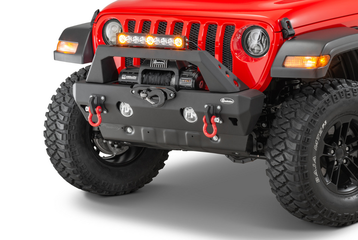 Quadratec Brute Strength™ Winch Bumper Full Width Bumper for 18-25 Jeep Wrangler JL & Gladiator JT