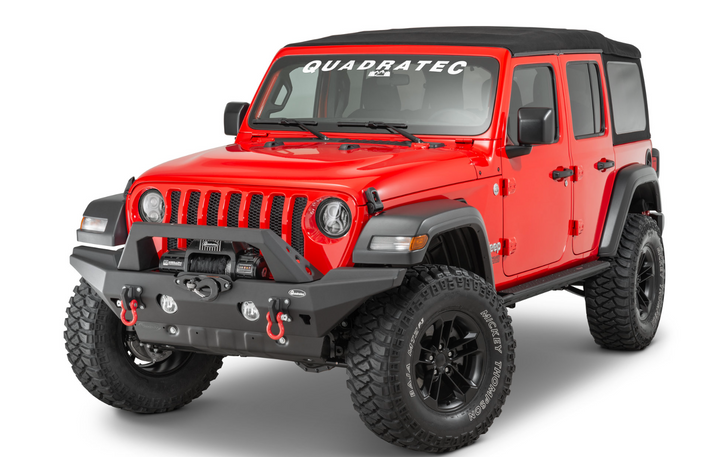 Quadratec Brute Strength™ Winch Bumper Full Width Bumper for 18-25 Jeep Wrangler JL & Gladiator JT