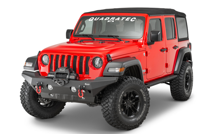 Quadratec Brute Strength™ Winch Bumper Full Width Bumper for 18-25 Jeep Wrangler JL & Gladiator JT
