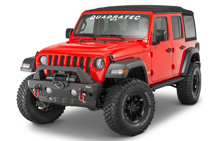 Quadratec Brute Strength™ Winch Bumper Full Width Bumper for 18-25 Jeep Wrangler JL & Gladiator JT