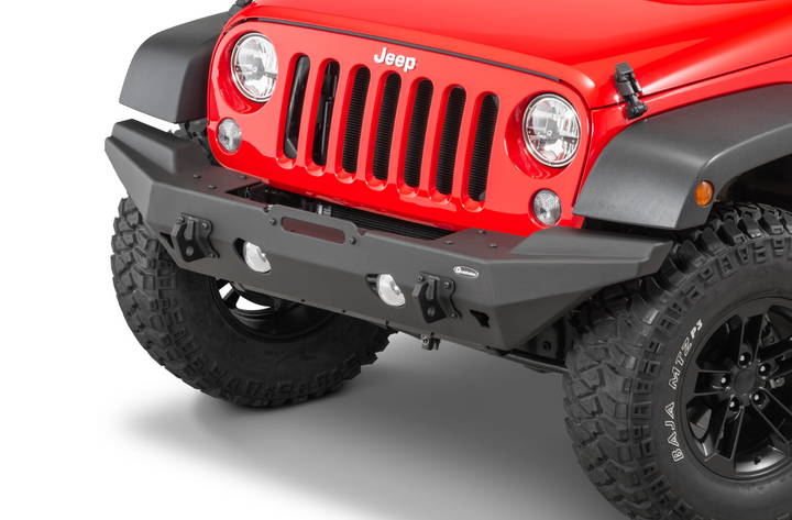 Quadratec Aluminum Brute Strength Winch Bumper for 07-18 Jeep Wrangler JK