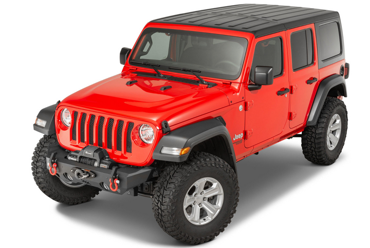 Rugged Ridge HD Stubby Front Bumper for 07-25 Jeep Wrangler JL, JK & Gladiator JT