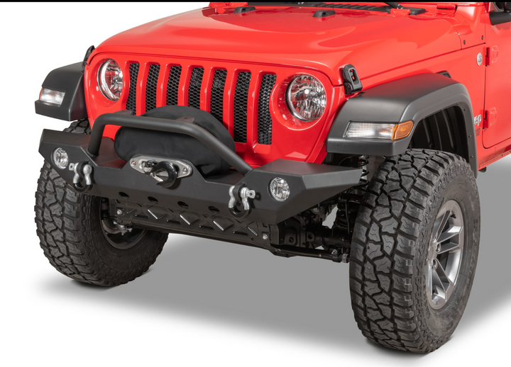 TACTIK HD Front Bumper w/ Hoop for 18-22 Jeep Wrangler JL & Gladiator JT