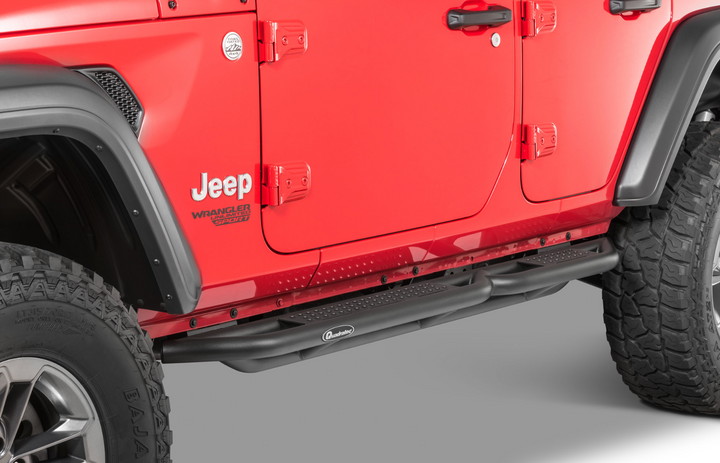 Quadratec QRC Side Armor with Step for 18-26 Jeep Wrangler JL Unlimited 4-Door