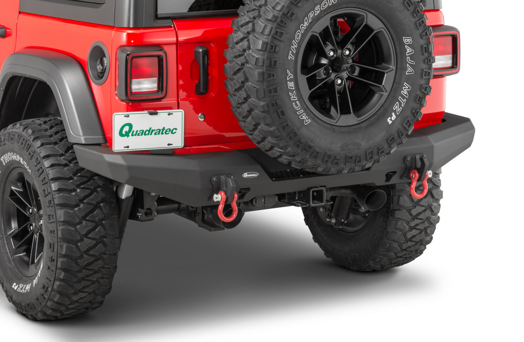 Quadratec Brute Strength Aluminum Rear Bumper for 18-25 Jeep Wrangler JL