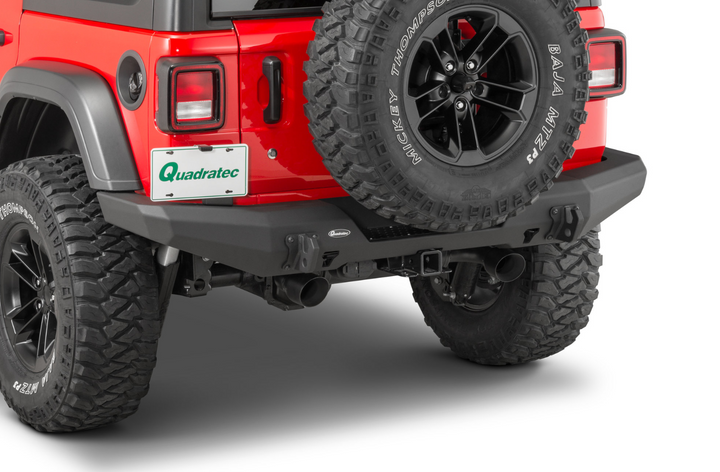 Quadratec Brute Strength Aluminum Rear Bumper for 18-25 Jeep Wrangler JL