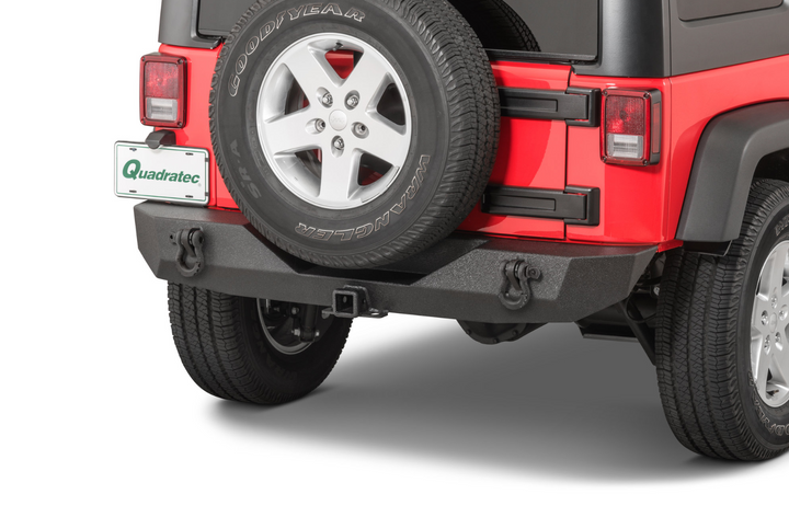 TACTIK HD Rear Bumper with 2" Receiver Hitch for 07-18 Jeep Wrangler JK