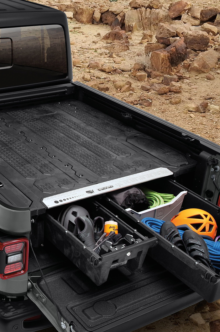 Decked MJ1 Truck Bed Storage System for 2020-2025 Jeep Gladiator JT