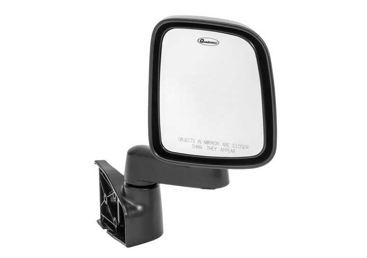 Quadratec 03-06 Factory Styling Replacement Mirror Kit in Black for 87-18 Jeep Wrangler YJ, TJ, 18-25 JK, JL & JT with Aftermarket Tube Doors (13111-0320)