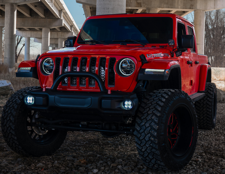 Diode Dynamics Cowl Mounted SS3 LED Light Kit White Sport for 18-25 Jeep Wrangler JL & Gladiator JT