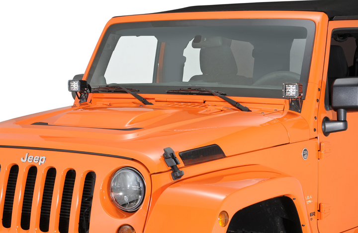 Rigid Industries A-Pillar Light Mount Kit for 07-18 Jeep Wrangler JK with D Series Lights