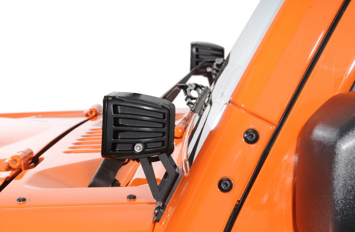 Rigid Industries A-Pillar Light Mount Kit for 07-18 Jeep Wrangler JK with D Series Lights