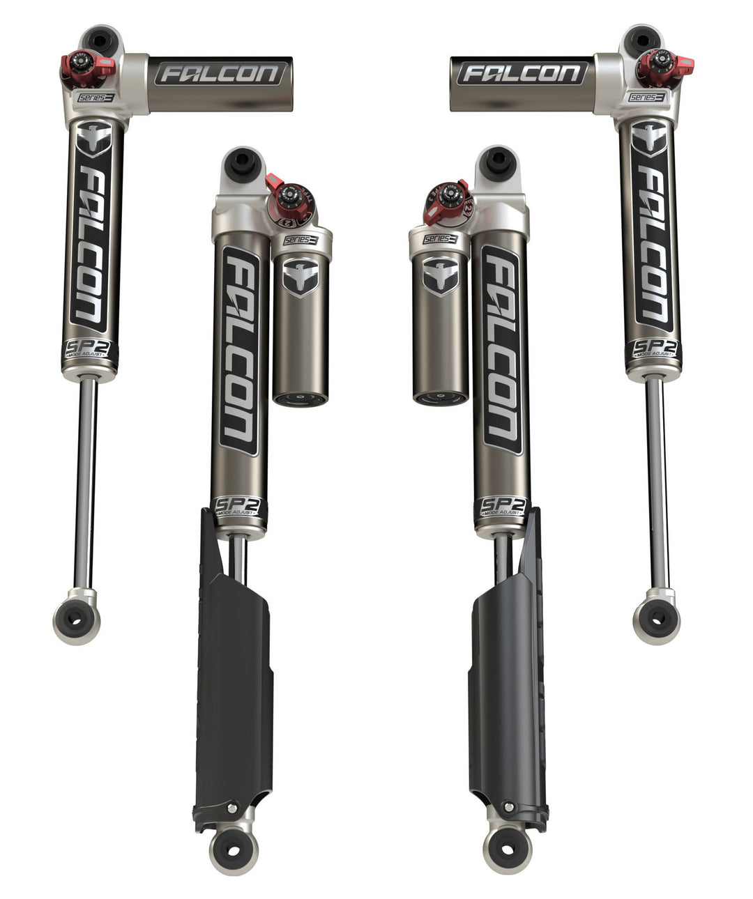 Teraflex Falcon SP2 3.3 Fast Adjust Piggyback Shocks for 2018-2022 Jeep Wrangler JL