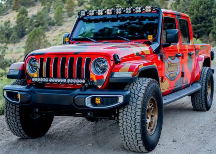 Baja Designs Jeep JL/JT 8XL Linkable Roof Mount Light Kit - Jeep 2020-25 Gladiator; 2018-25 Wrangler JL