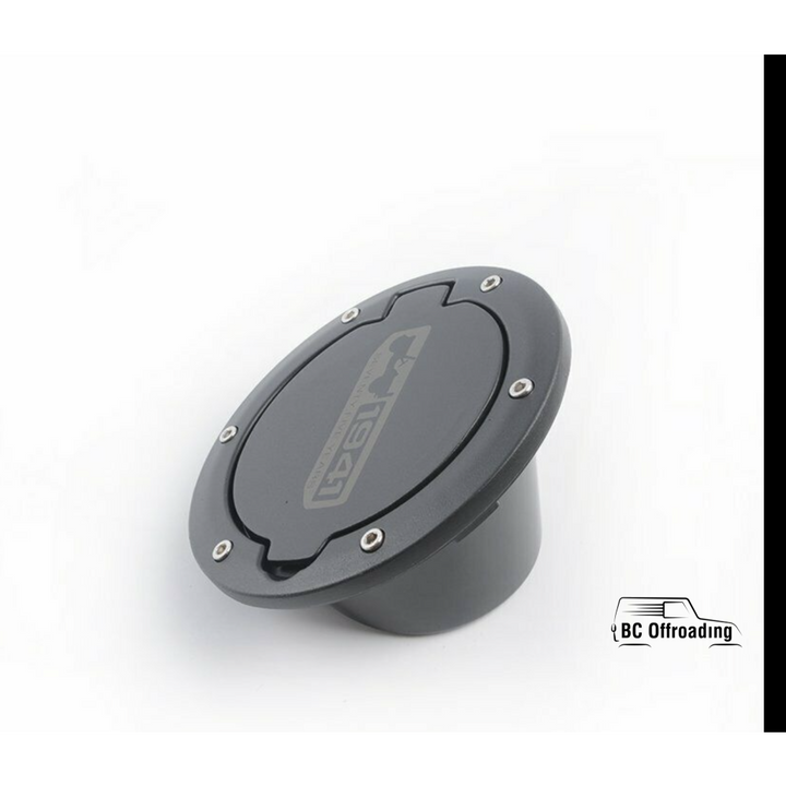 Jeep Wrangler Jk Aluminum Fuel Filler Door Cover Gas Tank Cap 2007 +