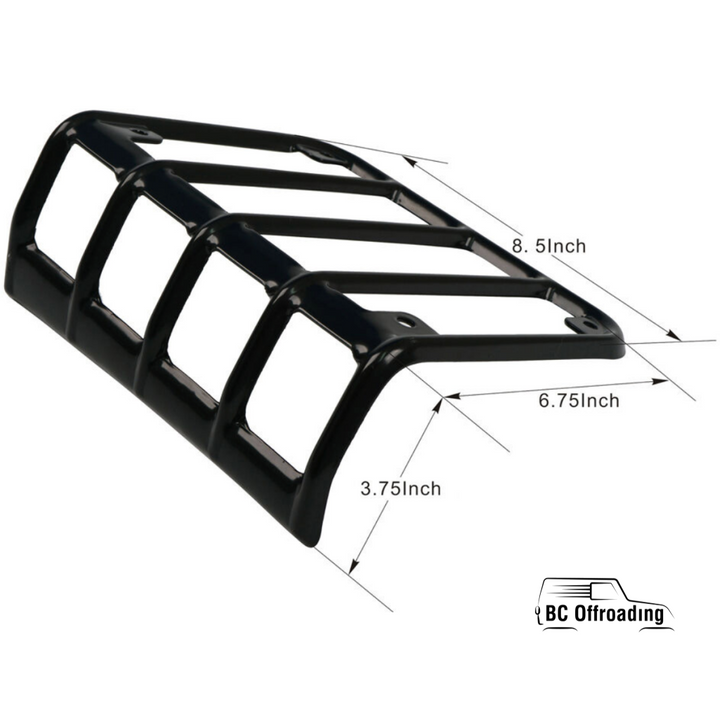 Jeep Wrangler Jk Black Metal Tail Light Guards Covers 2007+