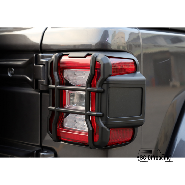 Jeep Wrangler Jl Rubicon Black Rear Led Tail Light Guards 2018+