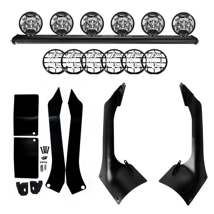 KC HiLiTES 50" Overhead Xross Bar Light Mount Kit  for 18-25Jeep Wrangler JL & Gladiator JT