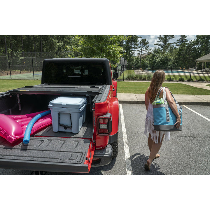 Rugged Ridge Armis Hard Folding Bed Cover with LINE-X for 20-25 Jeep Gladiator JT