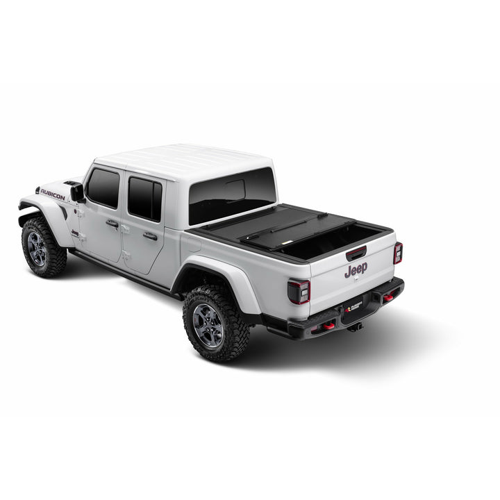 Rugged Ridge Armis Hard Folding Bed Cover with LINE-X for 20-25 Jeep Gladiator JT