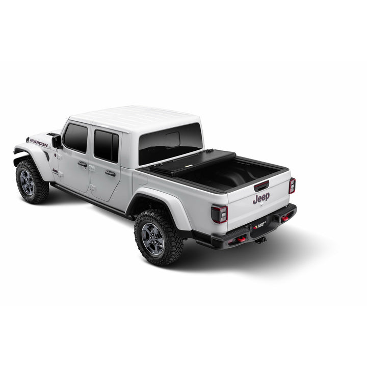 Rugged Ridge Armis Hard Folding Bed Cover with LINE-X for 20-25 Jeep Gladiator JT