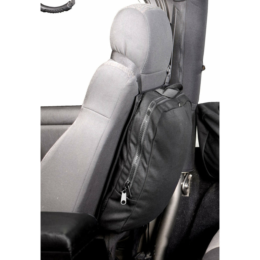Rugged Ridge Detachable Seat Back Trail Bag for 76-18 Jeep CJ-5, CJ-7, CJ-8 Scrambler, Wrangler YJ, TJ, JK, JL, and JT