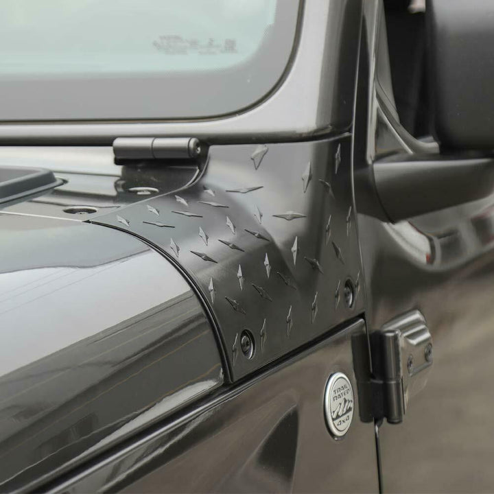 BC Offroading Side Hood Armor Cowl Cover Trim For Jeep Wrangler JL & JT 2018-2026