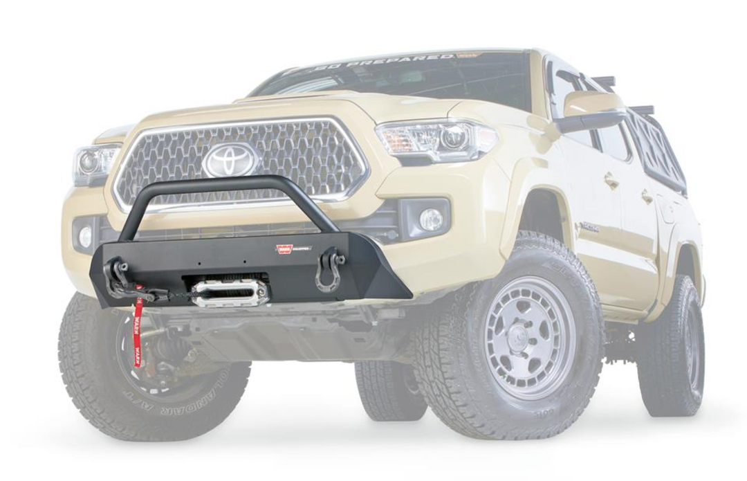 WARN Industries Semi-Hidden Kit WIth Grille Guard For '16 - '23 TOYOTA TACOMA