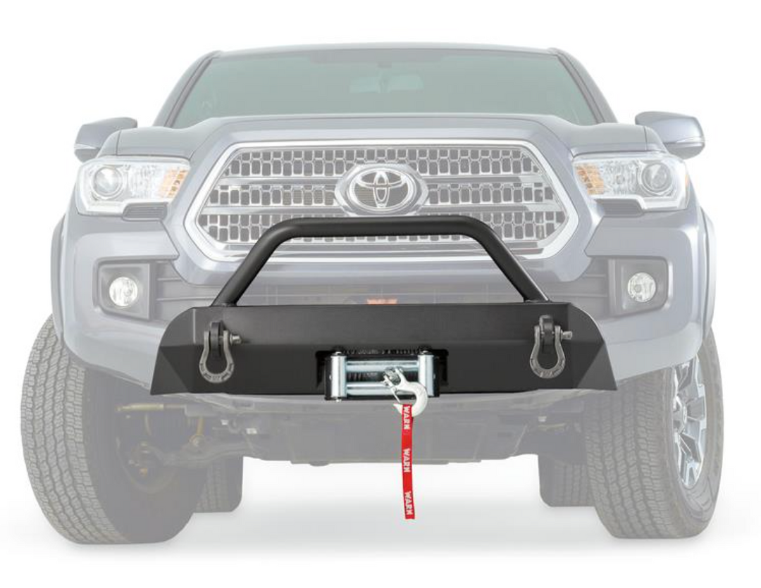 WARN Industries Semi-Hidden Kit WIth Grille Guard For '16 - '23 TOYOTA TACOMA