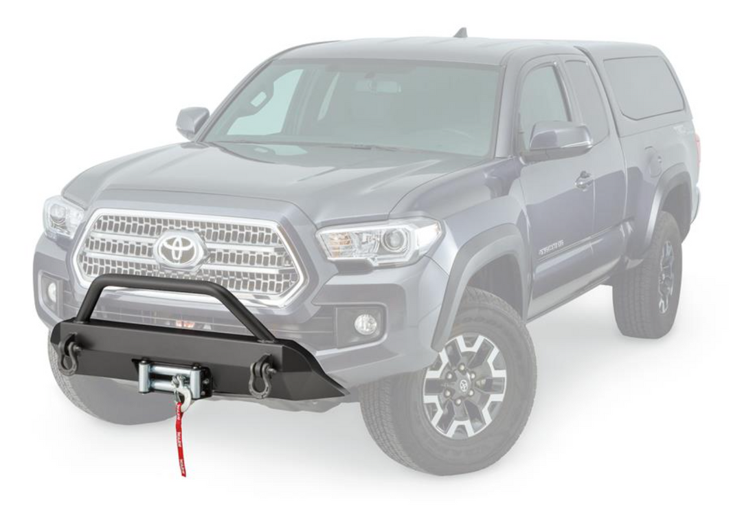 WARN Industries Semi-Hidden Kit WIth Grille Guard For '16 - '23 TOYOTA TACOMA