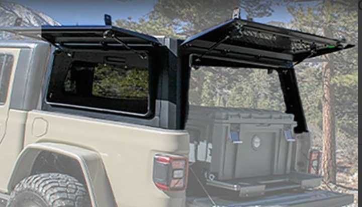 Overland Vehicle Systems Expedition Truck Cap for 20-24 Jeep Gladiator JT