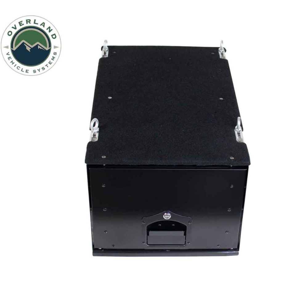 Scargo Box OVERLAND VEHICLE SYSTEMS Cargo Box With Slide Out Drawer Size - Black ...