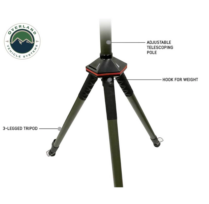 OVERLAND VEHICLE SYSTEMS Wild Land Camping Gear - UFO Solar Light Light Pods & Speaker Universal