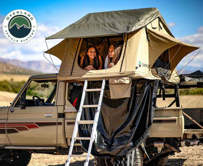 OVERLAND VEHICLE SYSTEMS OVS TMBK 3 Person Roof Top Tent With Green Rain Fly