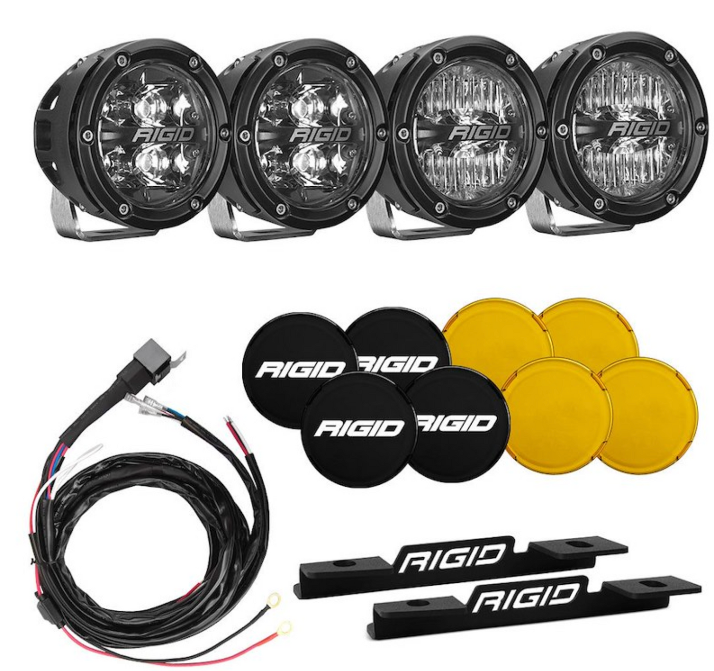 Rigid Industries A-Pillar Kit  with 360 spot and drive lights for 2021+ Ford bronco