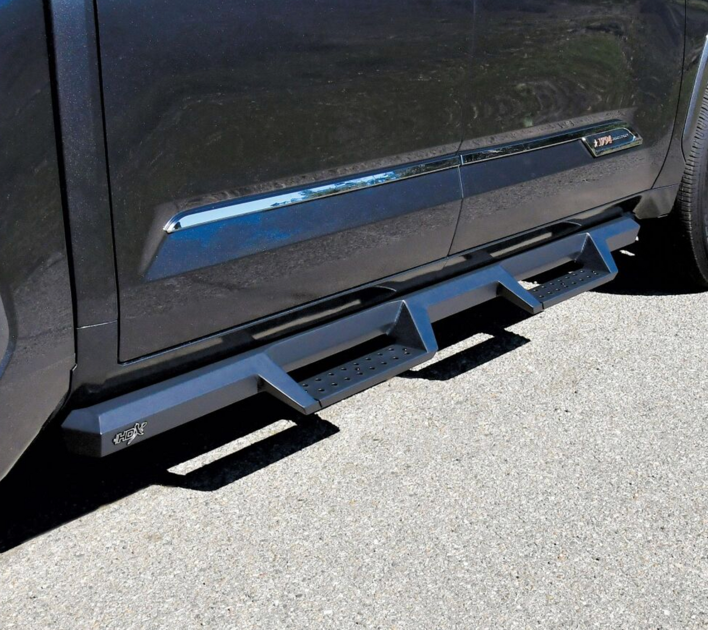 HDX Drop Nerf Bars Textured Black Steel Toyota Tundra 2022-2025