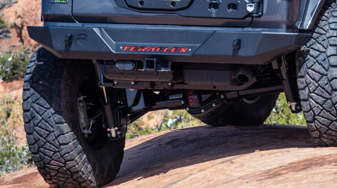 Teraflex RockGuard Basin Rear Bumper 2018-2025 Jeep Wrangler
