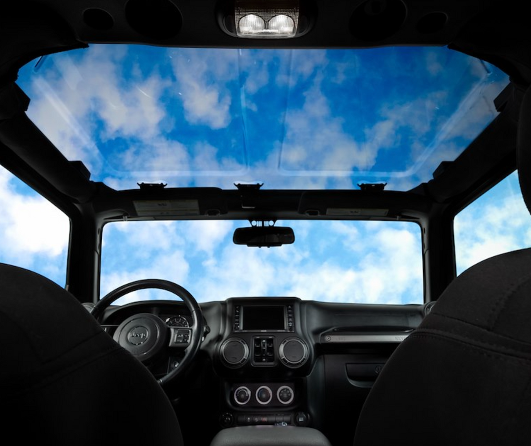 Putco Element Sky View Clear Lid Hard Top for Roof for Jeep Wrangler JK 2009-2017 (Also fits 2018 JK body)