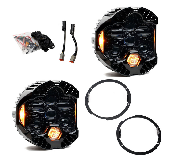 Baja Designs DOT LP6 LED Headlight Kit - Jeep 2007-2018 Wrangler JK
