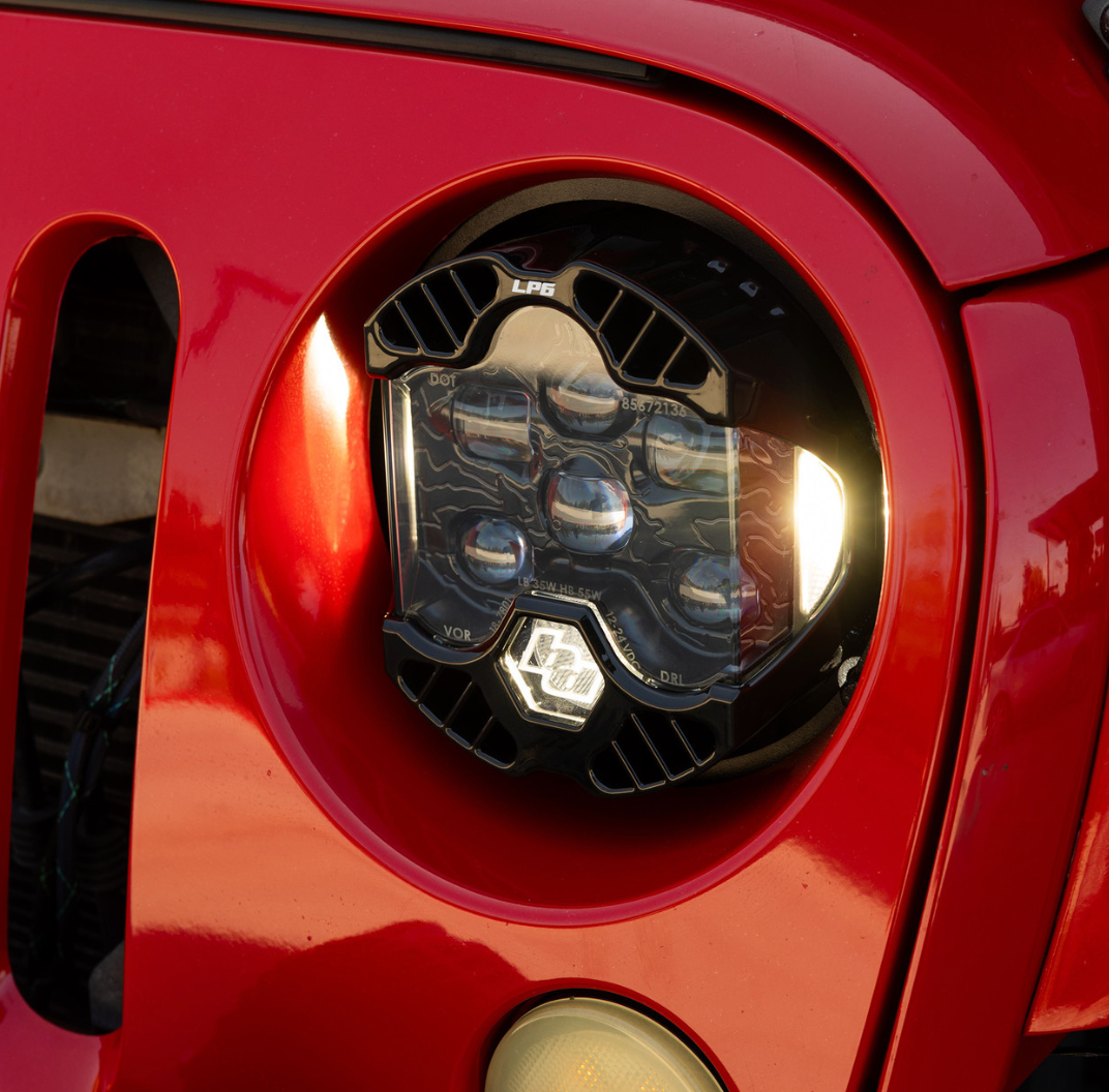 Baja Designs DOT LP6 LED Headlight Kit - Jeep 2007-2018 Wrangler JK