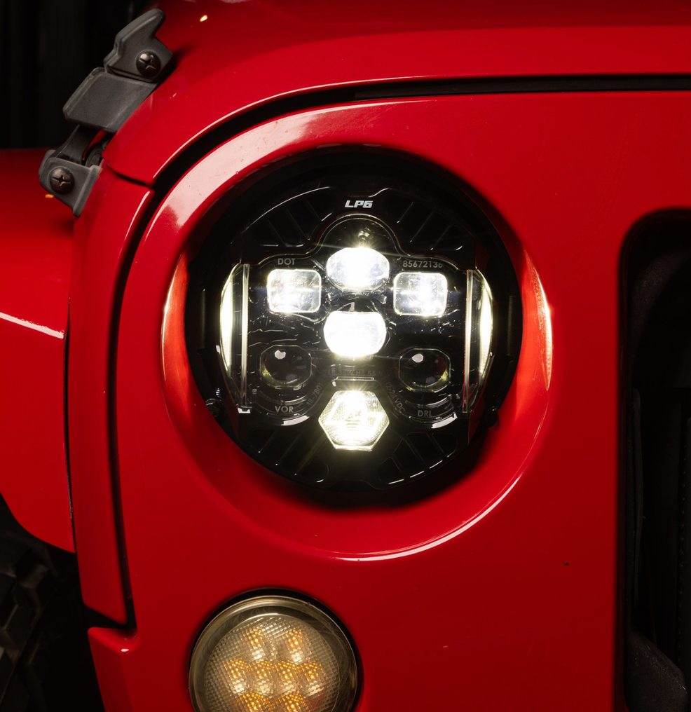 Baja Designs DOT LP6 LED Headlight Kit - Jeep 2007-2018 Wrangler JK