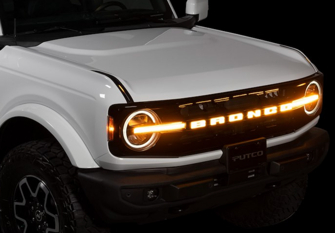 Putco Luminix LED Grille Emblem - Fits Ford Bronco 2021-2026