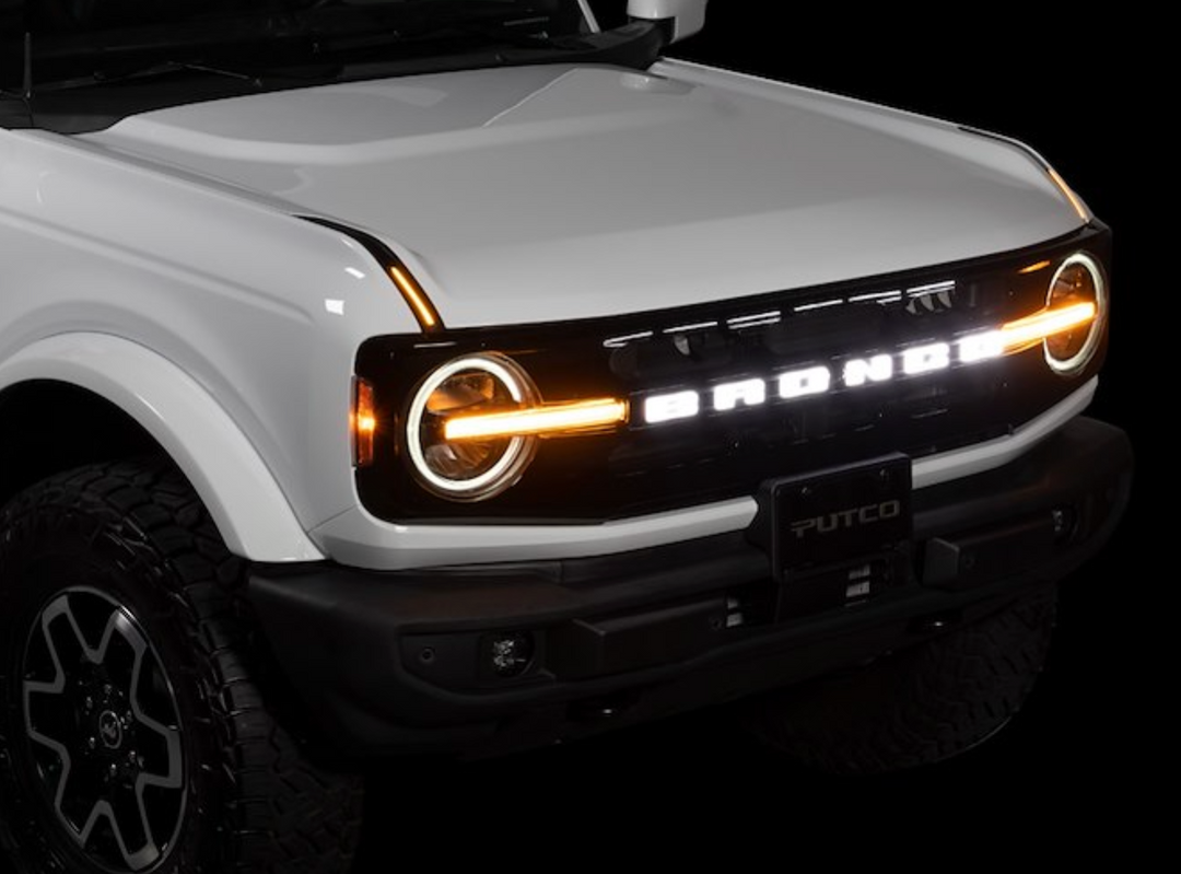 Putco Luminix LED Grille Emblem - Fits Ford Bronco 2021-2026