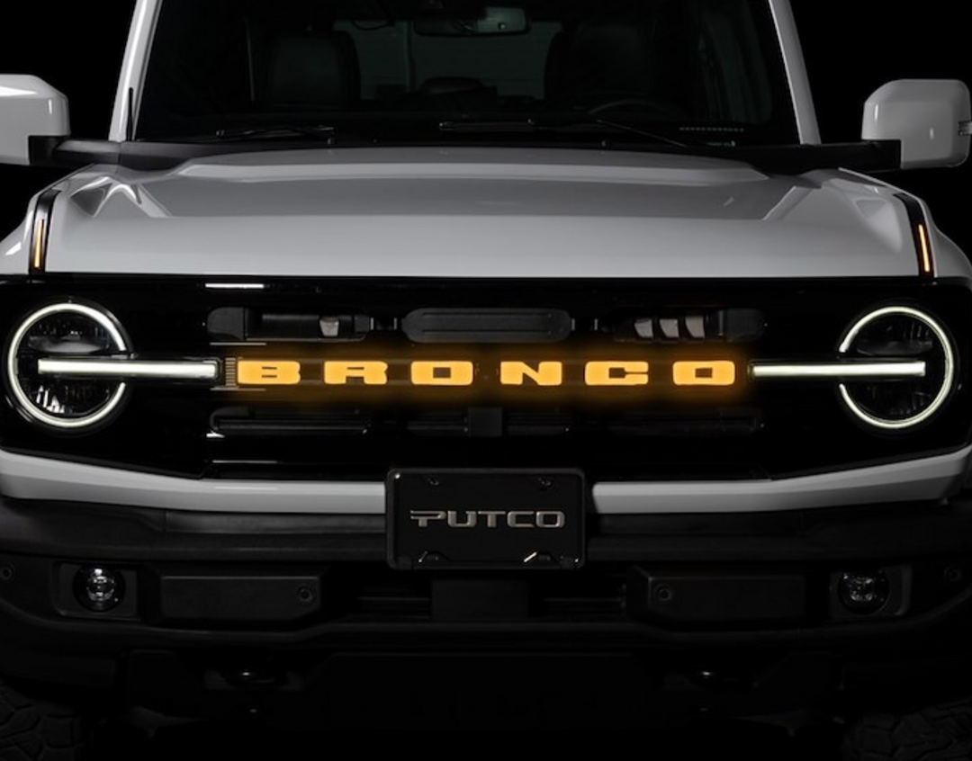 Putco Luminix LED Grille Emblem - Fits Ford Bronco 2021-2026
