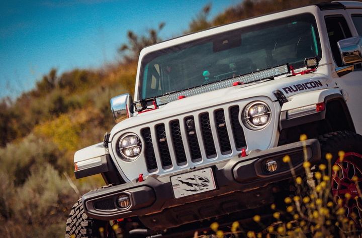 AlphaRex NOVA-Series LED Projector Headlights Alpha-black 18-25 Jeep Wrangler JL/Gladiator