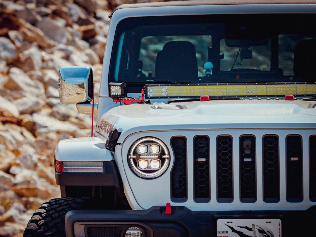 AlphaRex NOVA-Series LED Projector Headlights Alpha-black 18-25 Jeep Wrangler JL/Gladiator