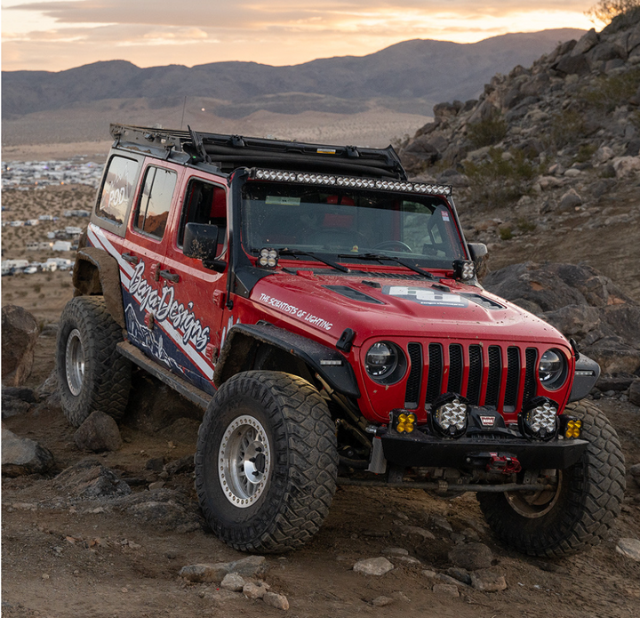 Jeep JL/JT OnX6+ 50 Inch Roof Mount Light Kit - Jeep 2020-24 Gladiator; 2018-24 Wrangler JL