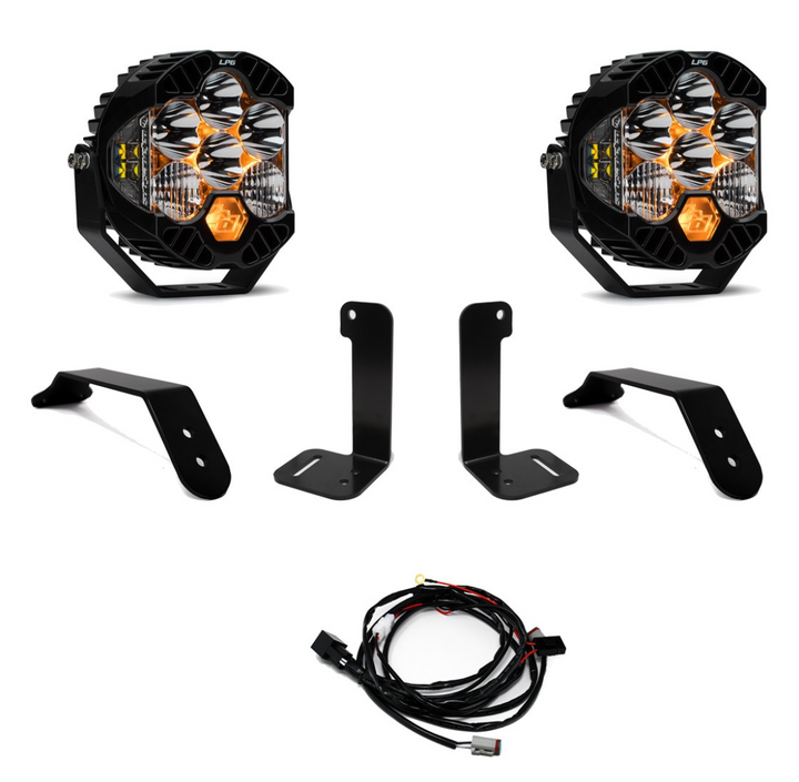 Jeep JL/JT LP6 Pro Bumper Light Kit - Jeep 2020-24 Gladiator; 2018-24 Wrangler JL