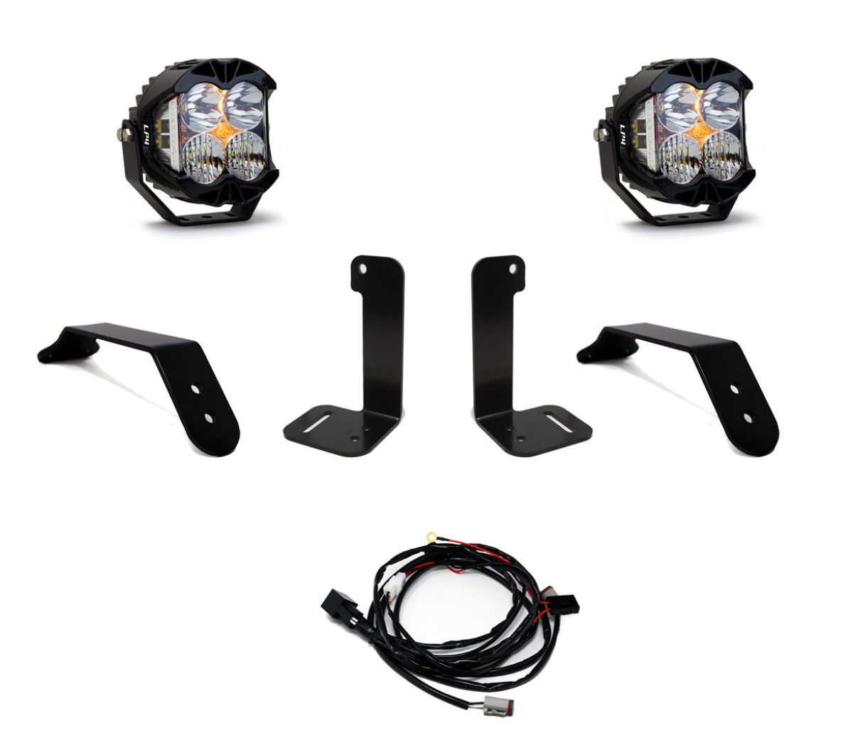 Jeep JL/JT LP4 Pro Bumper Light Kit - Jeep 2020-24 Gladiator; 2018-24 Wrangler JL