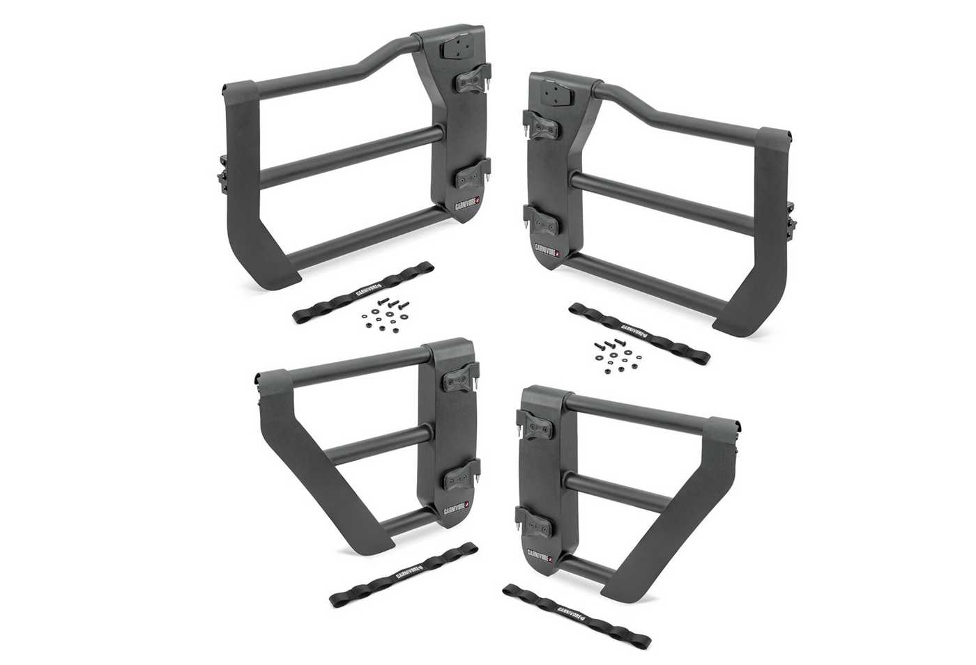 Carnivore Tube Doors Front and Rear for 18-25 Jeep Wrangler JL & Gladiator JT